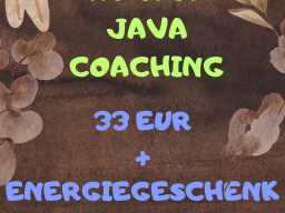 NUR BEGRENZT!!! BUCHE DEIN WUNSCH-JAVA-COACHING/DEIN WUNSCH-JAVA-ENERGIESYSTEM - FÜR 33 EURO!!! + Energiegeschenk