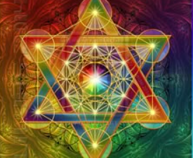 Magic Crystal 5D - Magic Light Technology - magisches Kristallsymbol + Merkaba