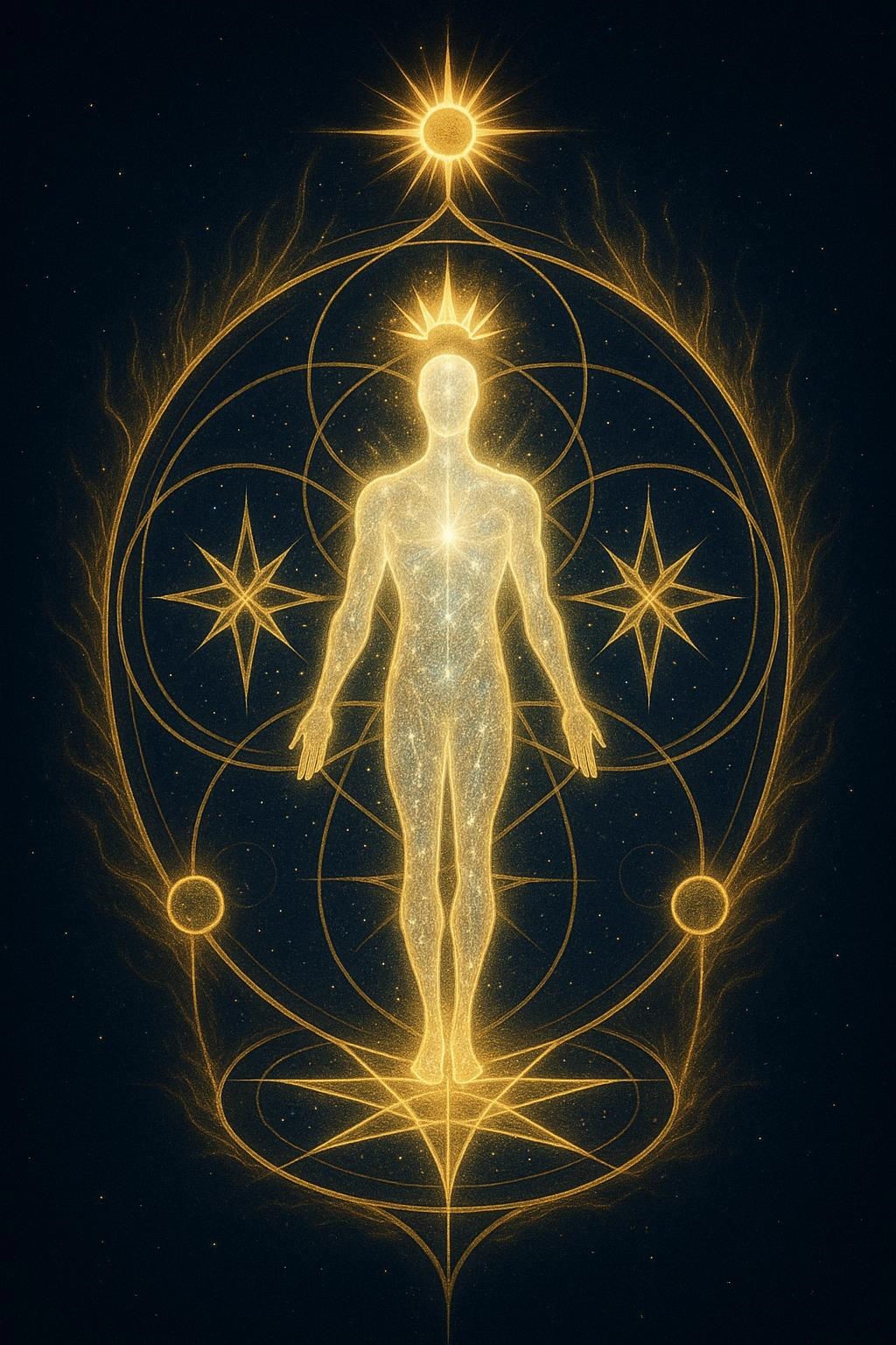 Lichtgeborener souveräner Kern (Installation Licht-Energie-Körper!)