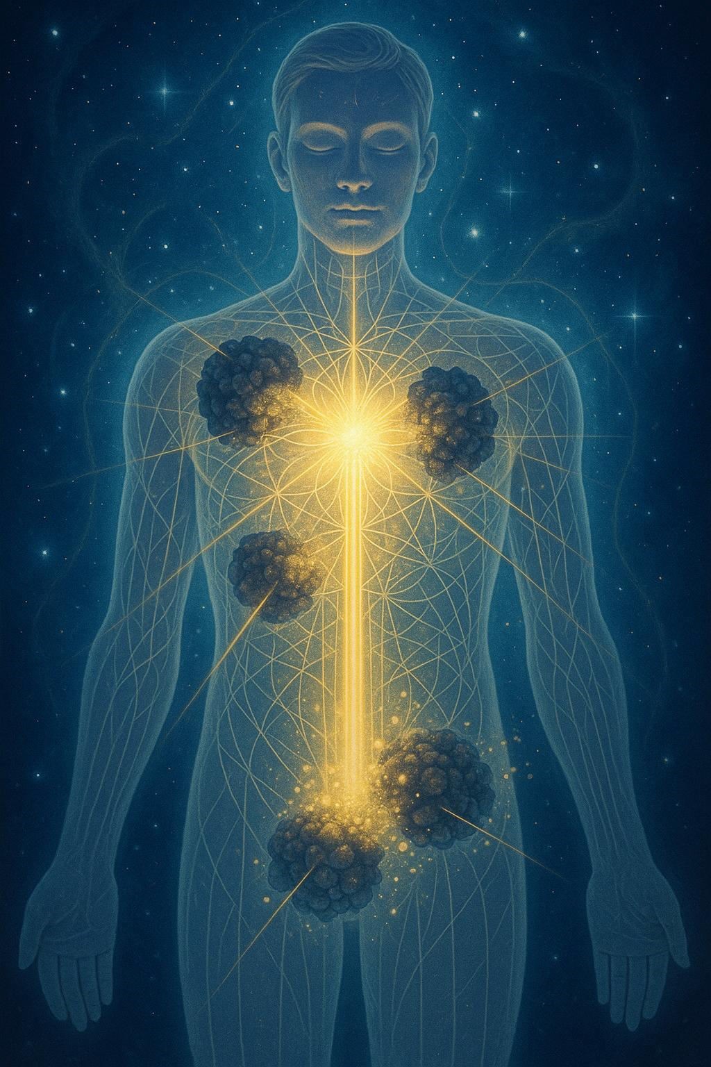 CELESTIAL TUMOR TRANSMUTATION PROTOCOL (Tumorcodes durch Lichtströme auflösen)