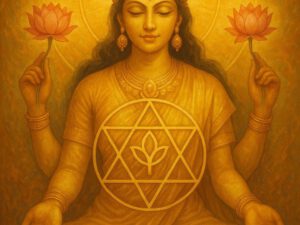 Lakshmis goldenes Gleichgewichtsfeld (Spiritueller und weltlicher Reichtum)