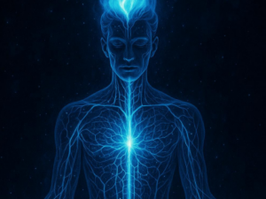 Blaue Flamme Neuro-Resonator (Erfüllt das Nervensystem mit beruhigendem blauen Feuer, löst Depressionscodes auf und sorgt für Klarheit)